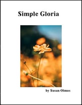 Simple Gloria Unison choral sheet music cover